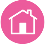 Icon image to show an image of a house